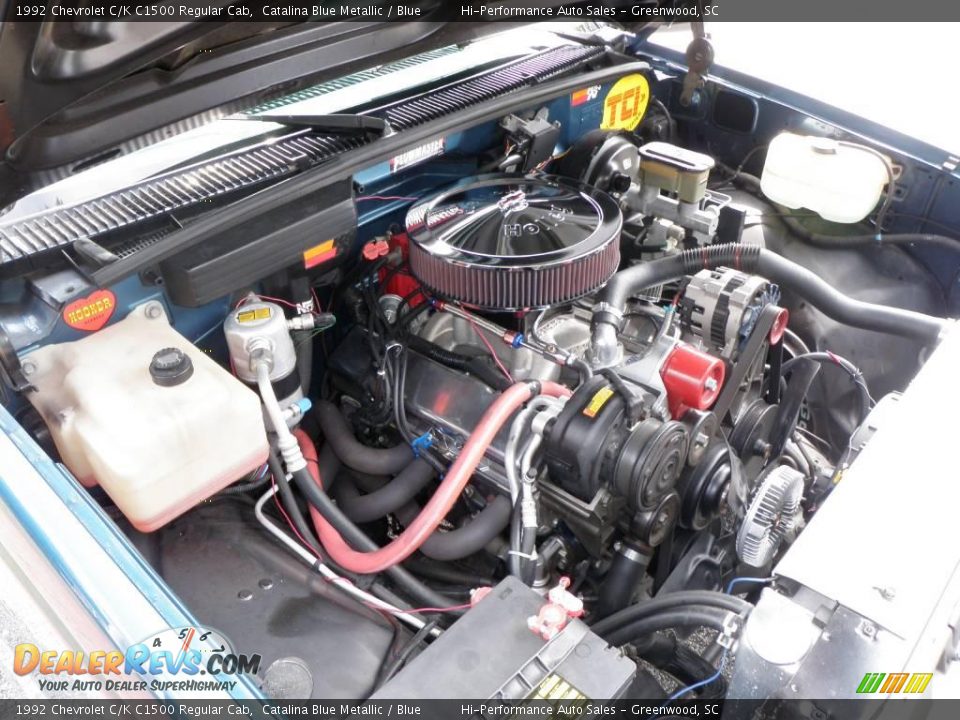 1992 Chevrolet C/K C1500 Regular Cab Catalina Blue Metallic / Blue Photo #29