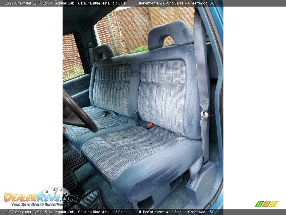 1992 Chevrolet C/K C1500 Regular Cab Catalina Blue Metallic / Blue Photo #35