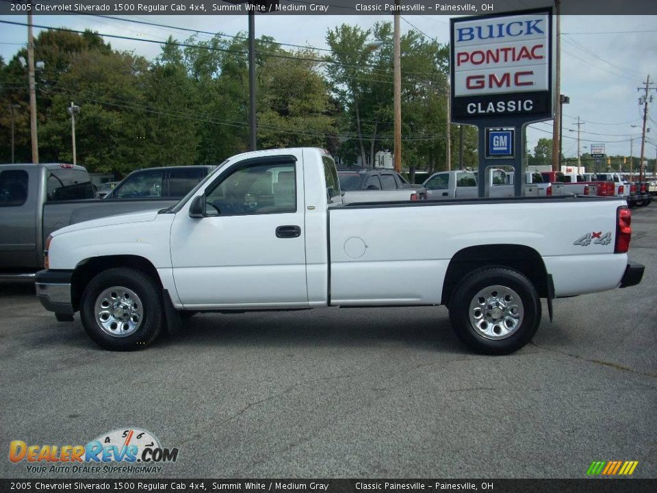 2005 Chevrolet Silverado 1500 Regular Cab 4x4 Summit White / Medium Gray Photo #1