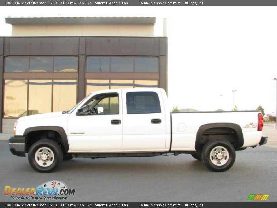 2006 Chevrolet Silverado 2500HD LS Crew Cab 4x4 Summit White / Tan Photo #1