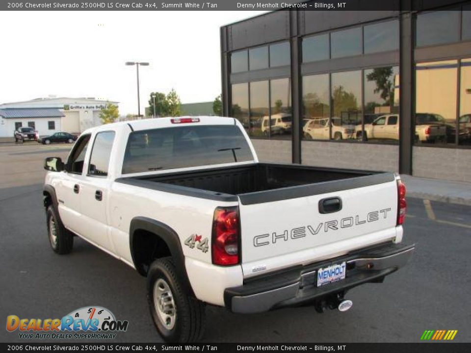 2006 Chevrolet Silverado 2500HD LS Crew Cab 4x4 Summit White / Tan Photo #6