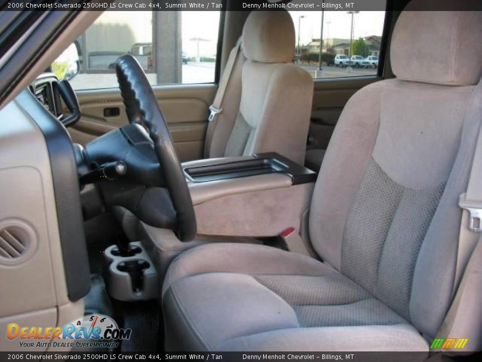 2006 Chevrolet Silverado 2500HD LS Crew Cab 4x4 Summit White / Tan Photo #9