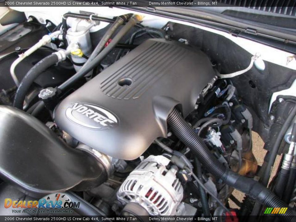 2006 Chevrolet Silverado 2500HD LS Crew Cab 4x4 Summit White / Tan Photo #12