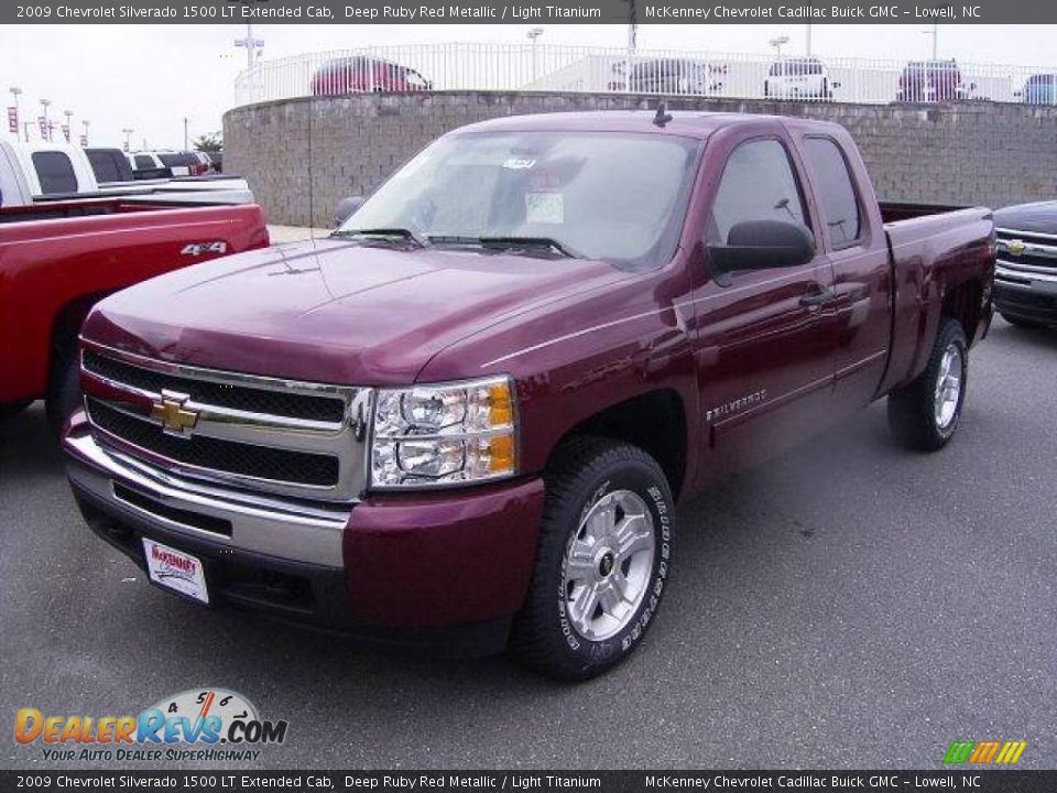 2009 Chevrolet Silverado 1500 LT Extended Cab Deep Ruby Red Metallic / Light Titanium Photo #1