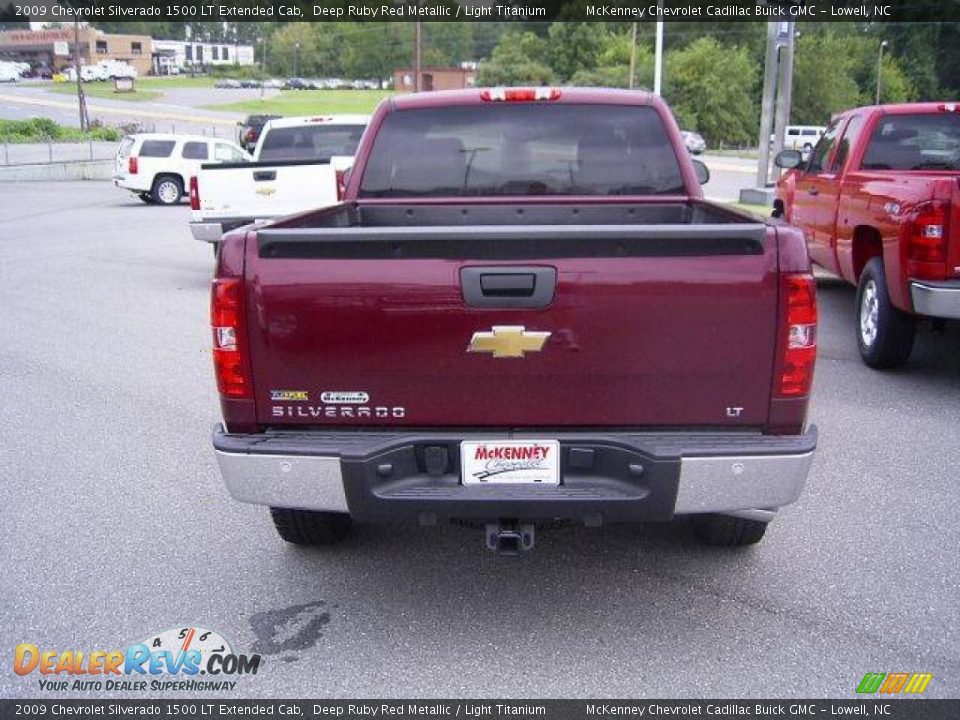2009 Chevrolet Silverado 1500 LT Extended Cab Deep Ruby Red Metallic / Light Titanium Photo #3
