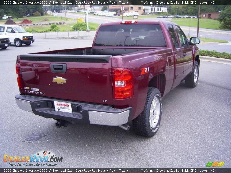 2009 Chevrolet Silverado 1500 LT Extended Cab Deep Ruby Red Metallic / Light Titanium Photo #5