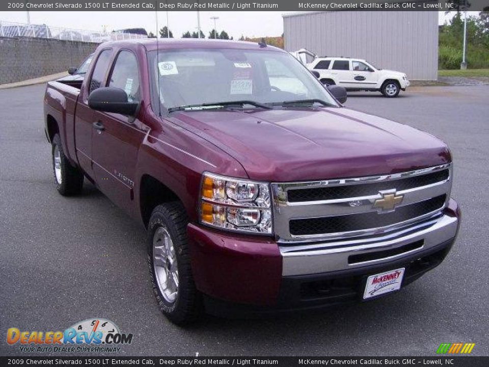 2009 Chevrolet Silverado 1500 LT Extended Cab Deep Ruby Red Metallic / Light Titanium Photo #6