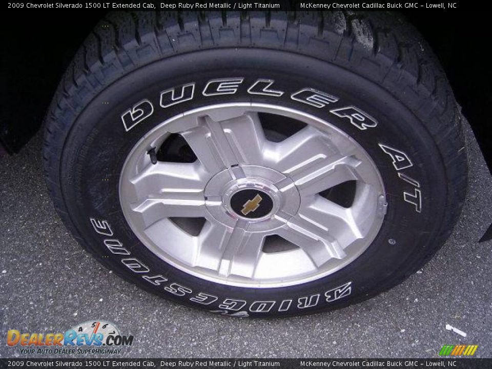 2009 Chevrolet Silverado 1500 LT Extended Cab Deep Ruby Red Metallic / Light Titanium Photo #18