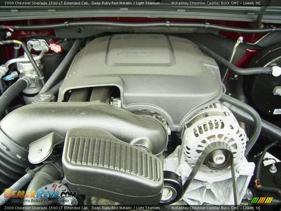 2009 Chevrolet Silverado 1500 LT Extended Cab Deep Ruby Red Metallic / Light Titanium Photo #22