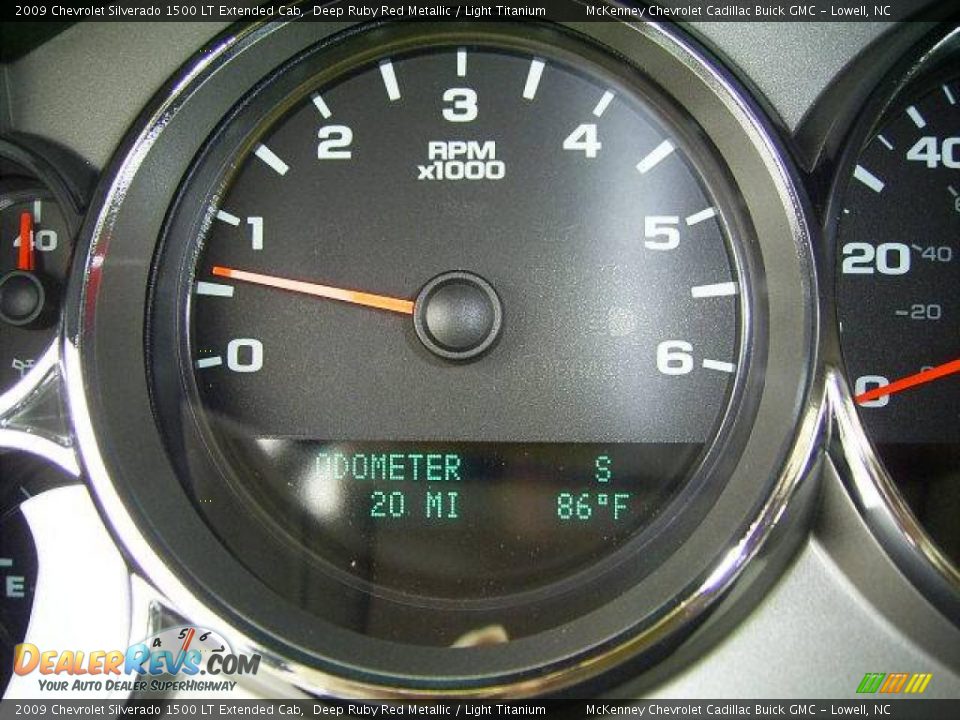 2009 Chevrolet Silverado 1500 LT Extended Cab Deep Ruby Red Metallic / Light Titanium Photo #24