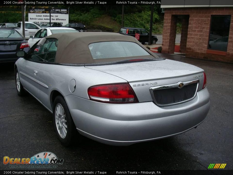 2006 Chrysler Sebring Touring Convertible Bright Silver Metallic / Taupe Photo #2