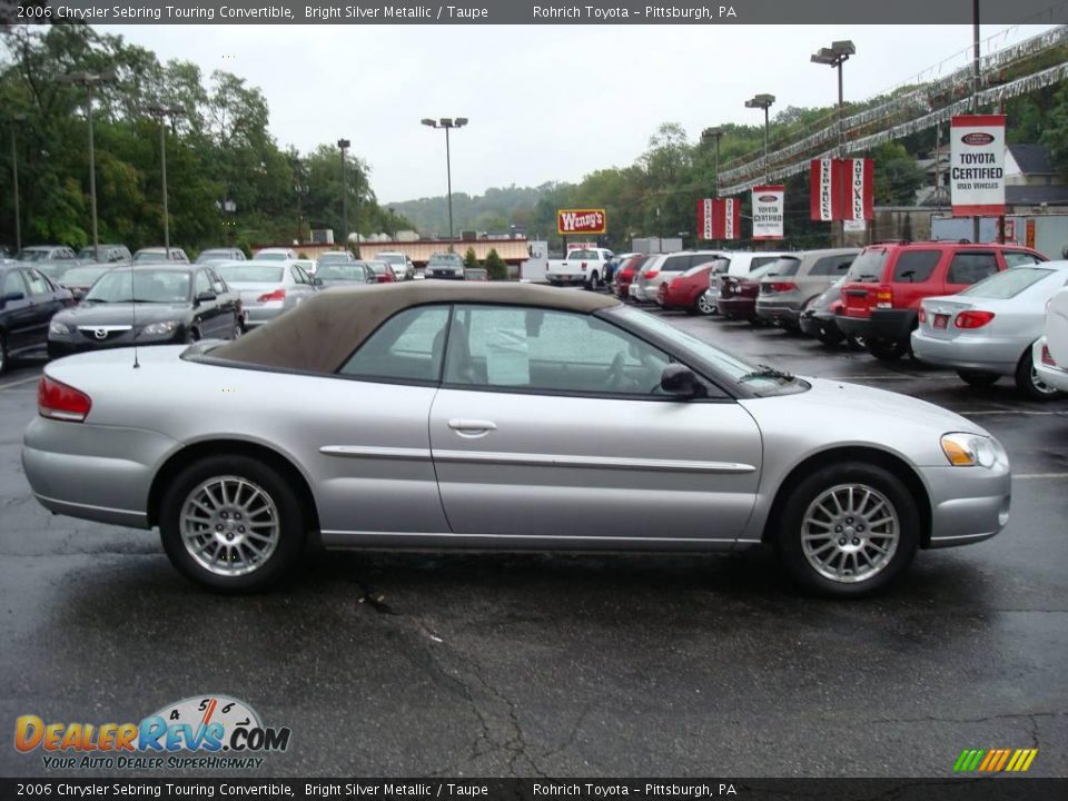 2006 Chrysler Sebring Touring Convertible Bright Silver Metallic / Taupe Photo #5