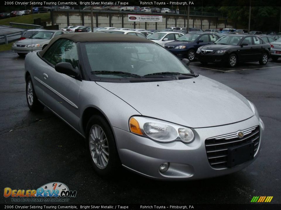 2006 Chrysler Sebring Touring Convertible Bright Silver Metallic / Taupe Photo #6