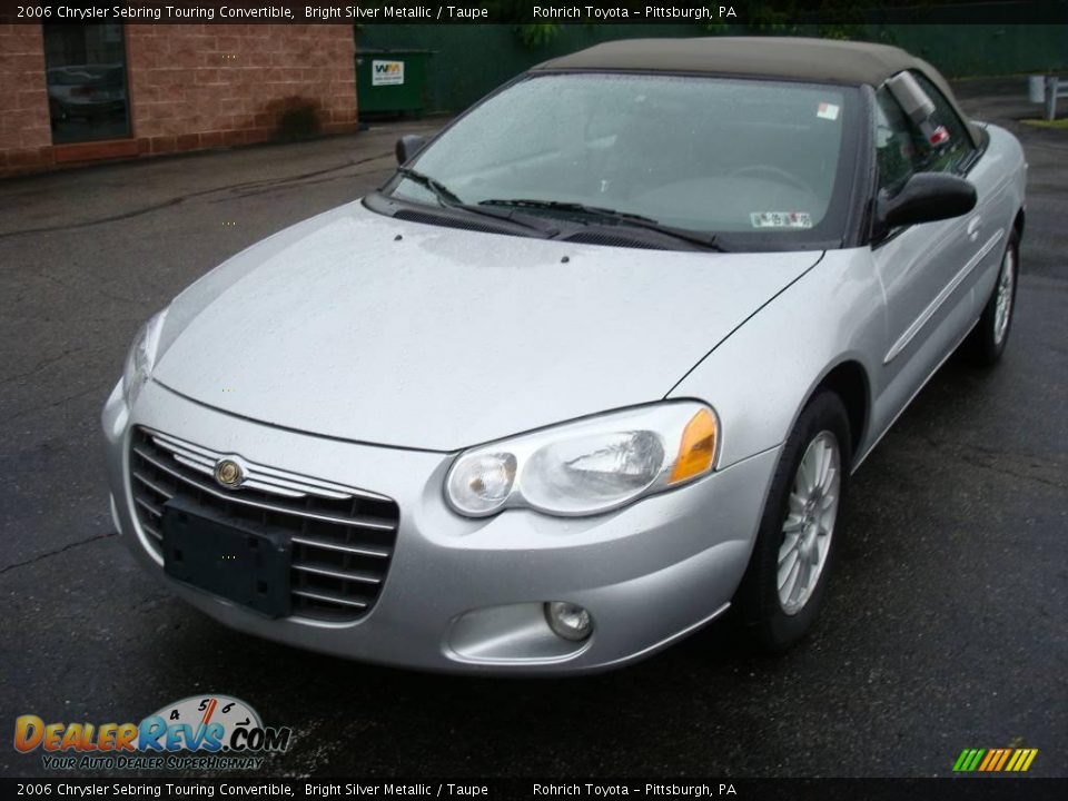 2006 Chrysler Sebring Touring Convertible Bright Silver Metallic / Taupe Photo #8