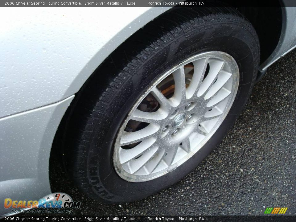 2006 Chrysler Sebring Touring Convertible Bright Silver Metallic / Taupe Photo #9