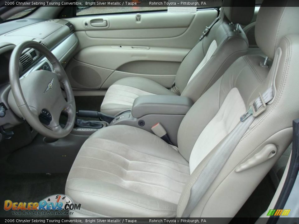 2006 Chrysler Sebring Touring Convertible Bright Silver Metallic / Taupe Photo #10