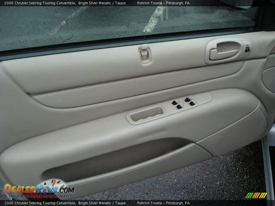 2006 Chrysler Sebring Touring Convertible Bright Silver Metallic / Taupe Photo #13
