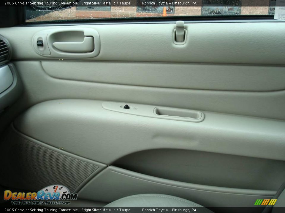 2006 Chrysler Sebring Touring Convertible Bright Silver Metallic / Taupe Photo #16