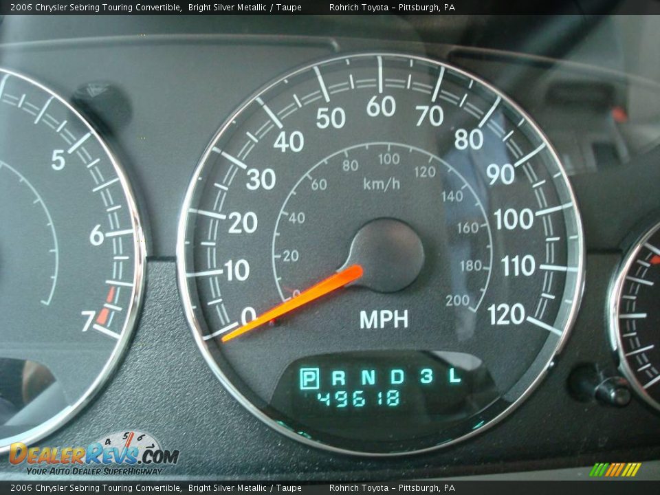 2006 Chrysler Sebring Touring Convertible Bright Silver Metallic / Taupe Photo #20