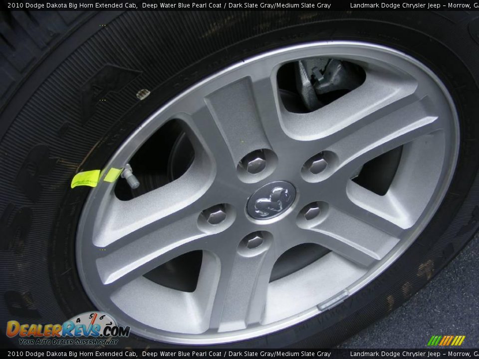 2010 Dodge Dakota Big Horn Extended Cab Deep Water Blue Pearl Coat / Dark Slate Gray/Medium Slate Gray Photo #5