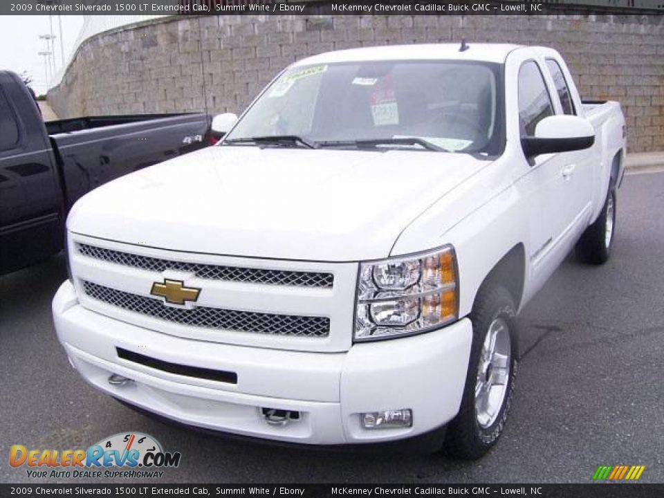 2009 Chevrolet Silverado 1500 LT Extended Cab Summit White / Ebony Photo #1