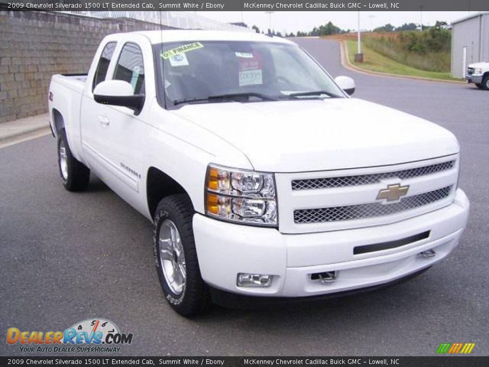 2009 Chevrolet Silverado 1500 LT Extended Cab Summit White / Ebony Photo #6