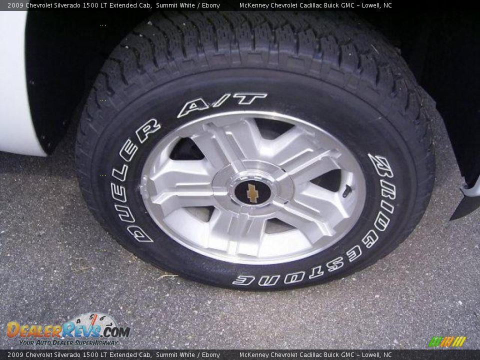 2009 Chevrolet Silverado 1500 LT Extended Cab Summit White / Ebony Photo #16