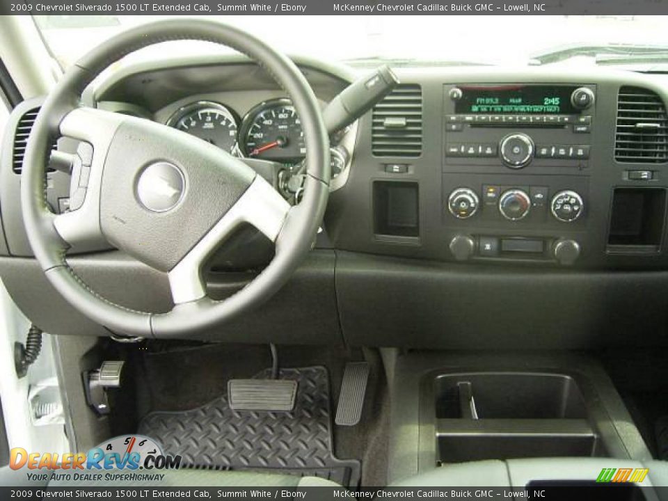 2009 Chevrolet Silverado 1500 LT Extended Cab Summit White / Ebony Photo #18