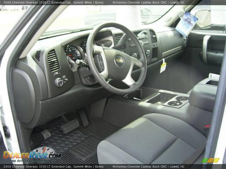2009 Chevrolet Silverado 1500 LT Extended Cab Summit White / Ebony Photo #25