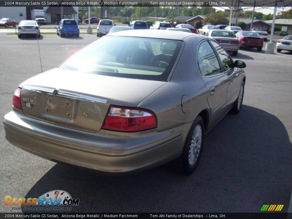 2004 Mercury Sable GS Sedan Arizona Beige Metallic / Medium Parchment Photo #5