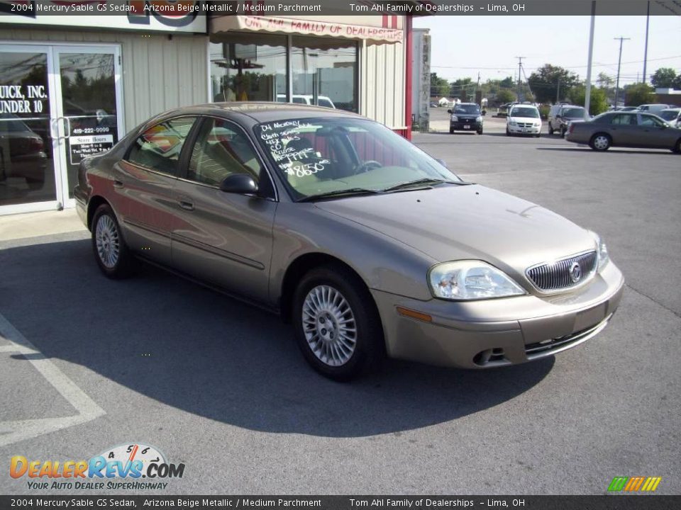 2004 Mercury Sable GS Sedan Arizona Beige Metallic / Medium Parchment Photo #7