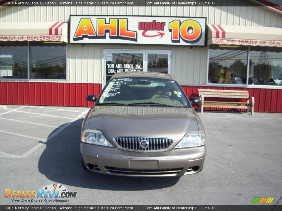 2004 Mercury Sable GS Sedan Arizona Beige Metallic / Medium Parchment Photo #8
