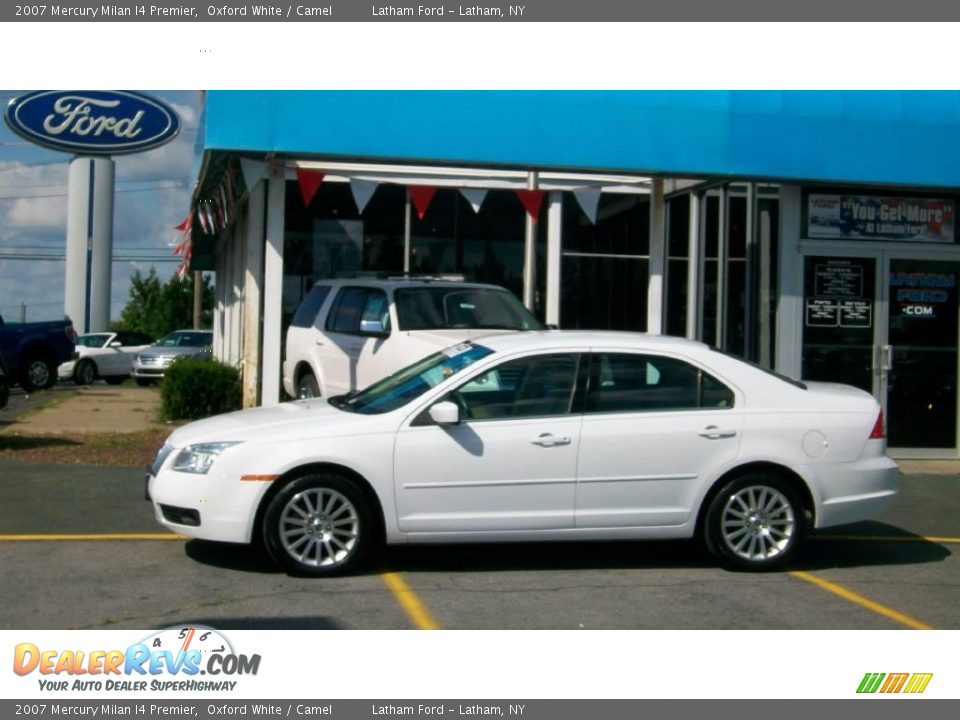 2007 Mercury Milan I4 Premier Oxford White / Camel Photo #2