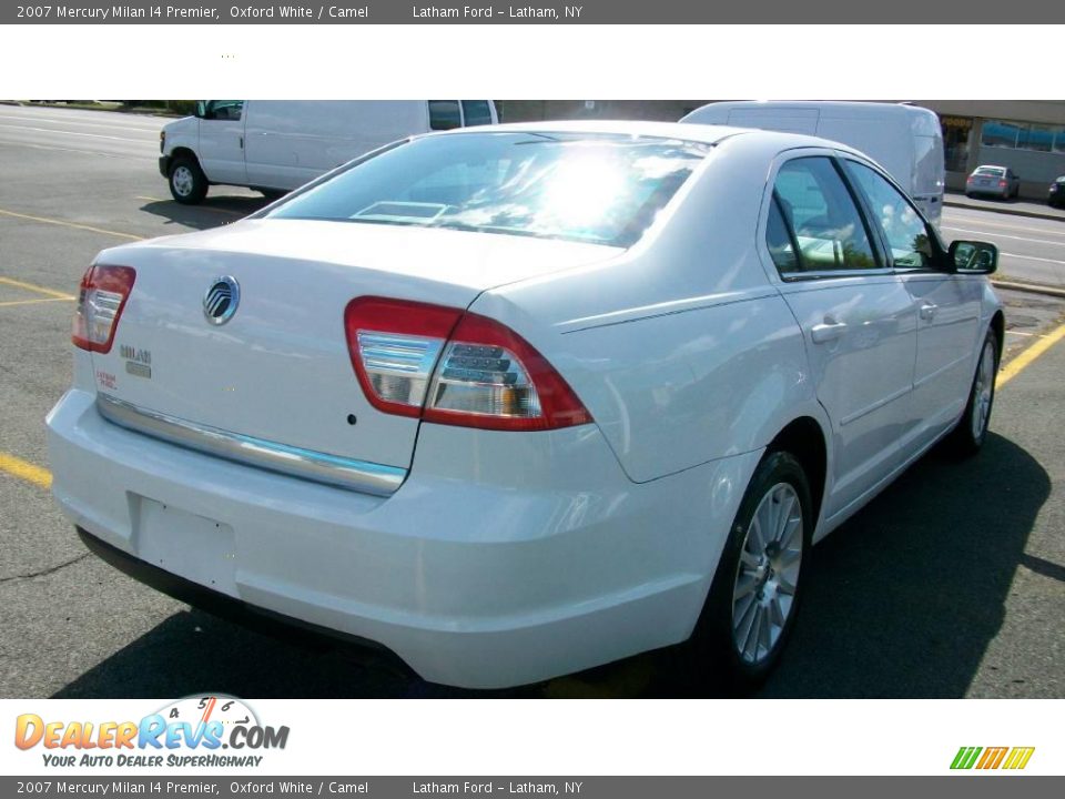 2007 Mercury Milan I4 Premier Oxford White / Camel Photo #5