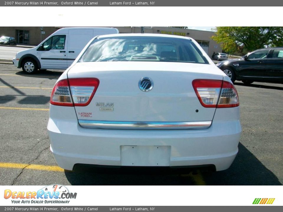 2007 Mercury Milan I4 Premier Oxford White / Camel Photo #6