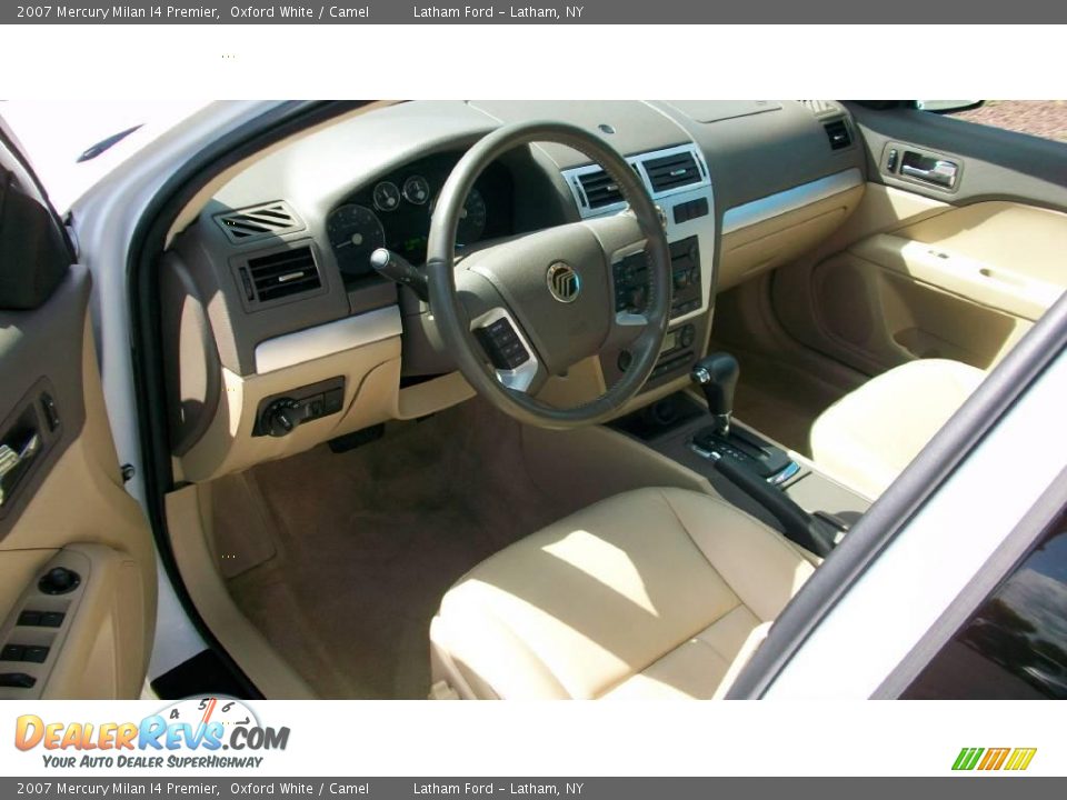 2007 Mercury Milan I4 Premier Oxford White / Camel Photo #9