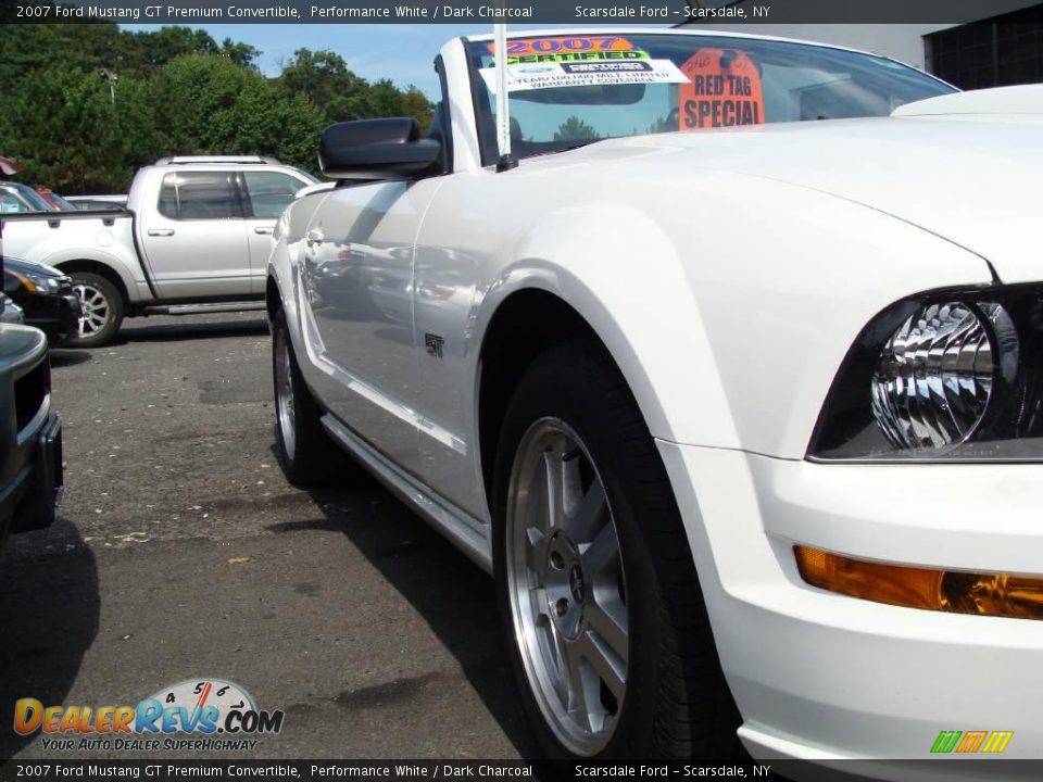 2007 Ford Mustang GT Premium Convertible Performance White / Dark Charcoal Photo #4