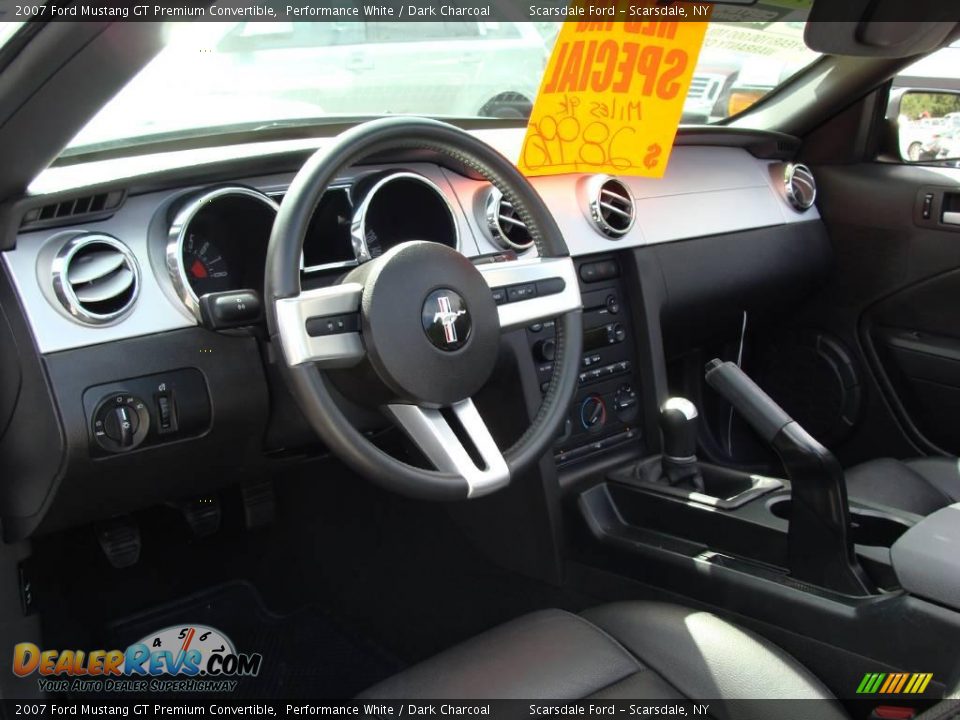 2007 Ford Mustang GT Premium Convertible Performance White / Dark Charcoal Photo #16