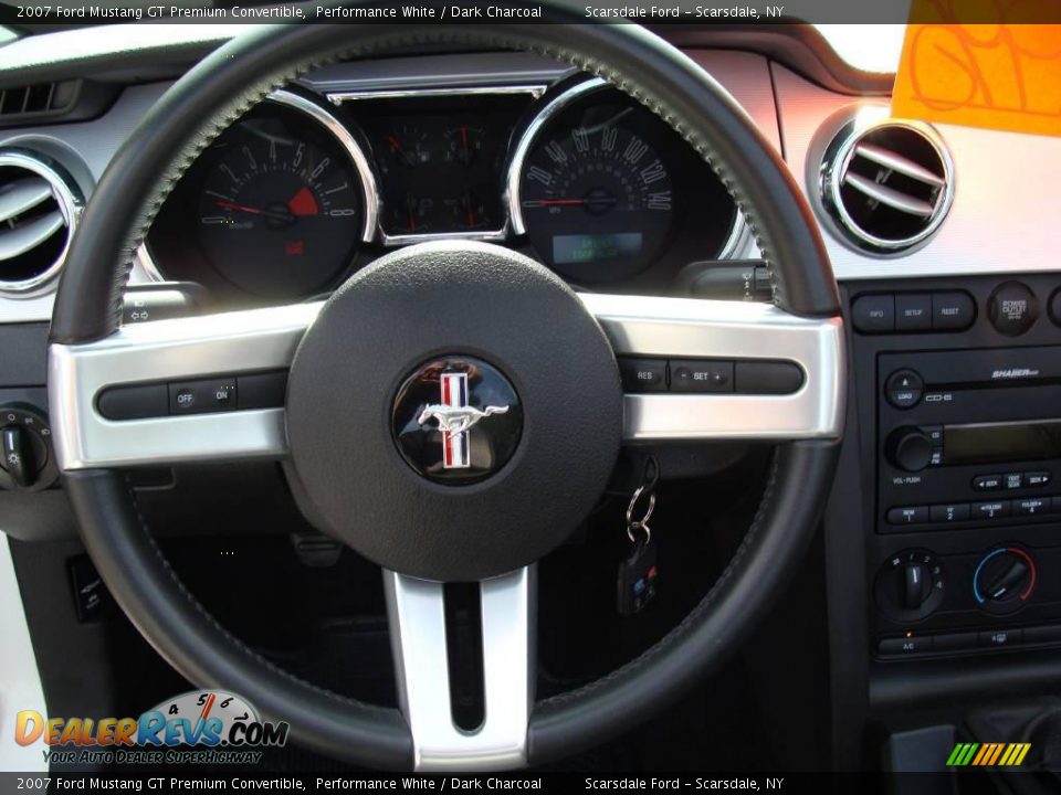 2007 Ford Mustang GT Premium Convertible Performance White / Dark Charcoal Photo #17