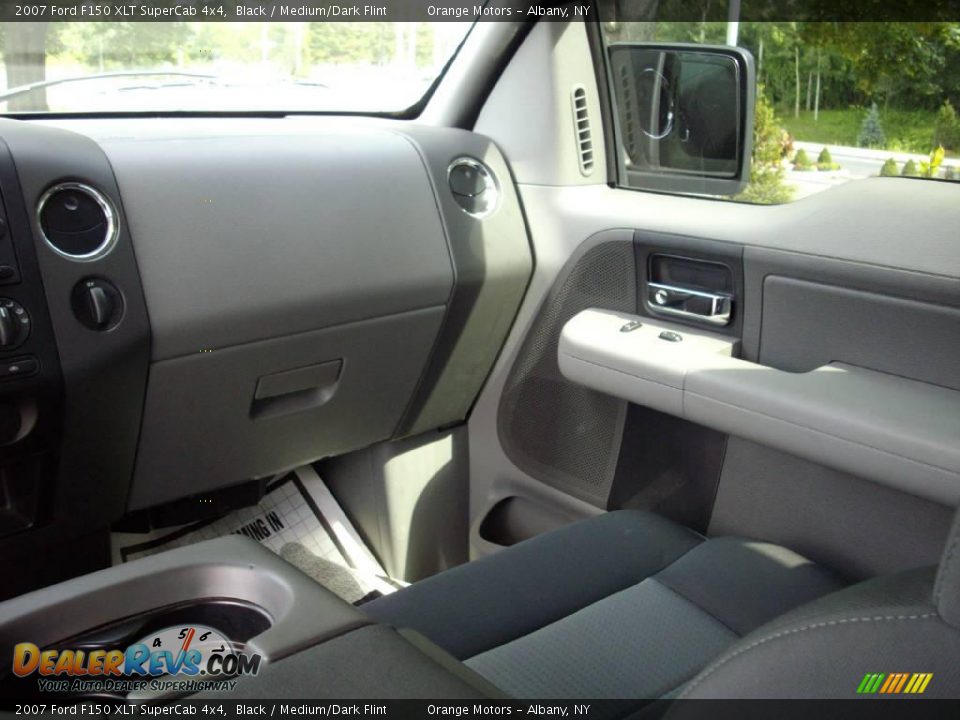2007 Ford F150 XLT SuperCab 4x4 Black / Medium/Dark Flint Photo #13