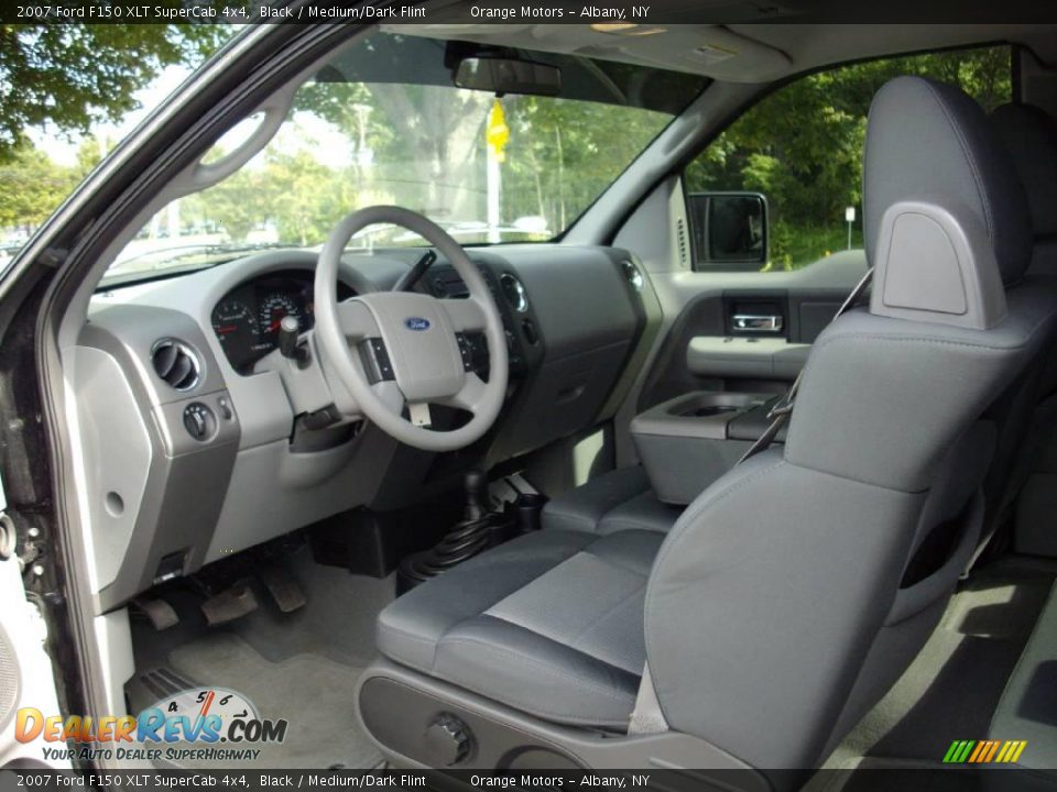2007 Ford F150 XLT SuperCab 4x4 Black / Medium/Dark Flint Photo #15