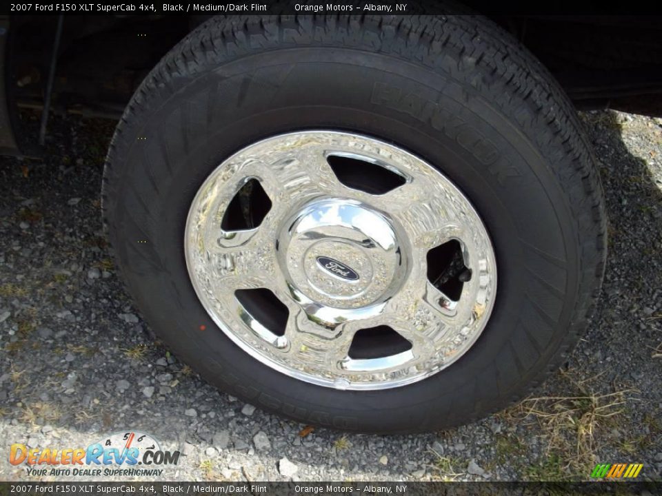 2007 Ford F150 XLT SuperCab 4x4 Black / Medium/Dark Flint Photo #16