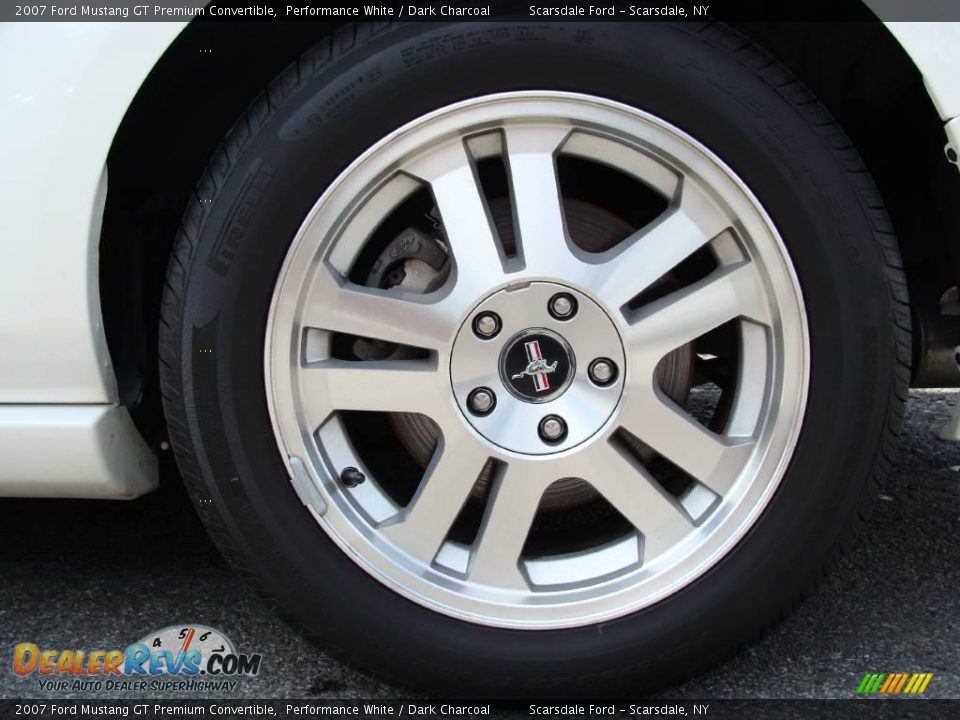 2007 Ford Mustang GT Premium Convertible Performance White / Dark Charcoal Photo #22