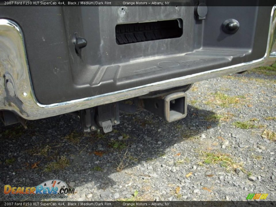 2007 Ford F150 XLT SuperCab 4x4 Black / Medium/Dark Flint Photo #17