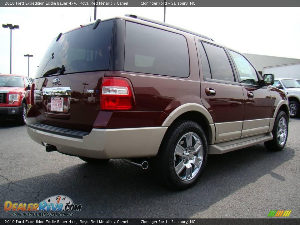 2010 Ford Expedition Eddie Bauer 4x4 Royal Red Metallic / Camel Photo #3