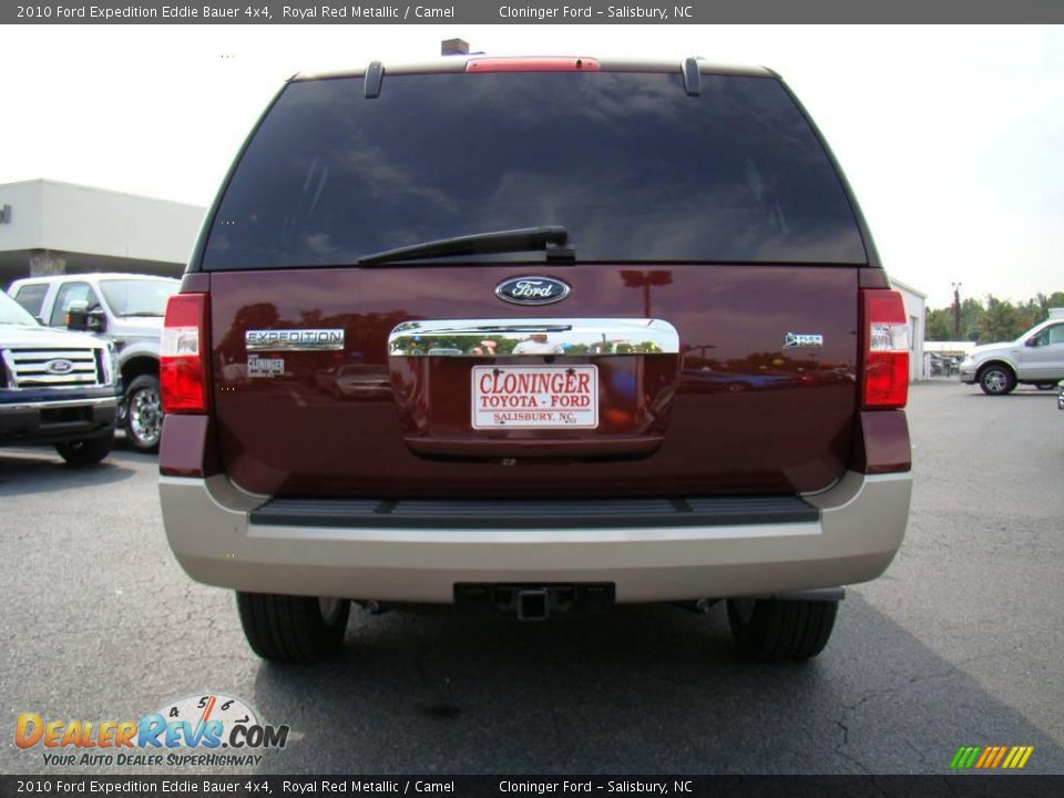 2010 Ford Expedition Eddie Bauer 4x4 Royal Red Metallic / Camel Photo #4