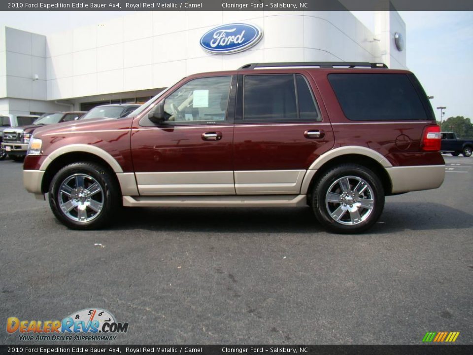 2010 Ford Expedition Eddie Bauer 4x4 Royal Red Metallic / Camel Photo #5