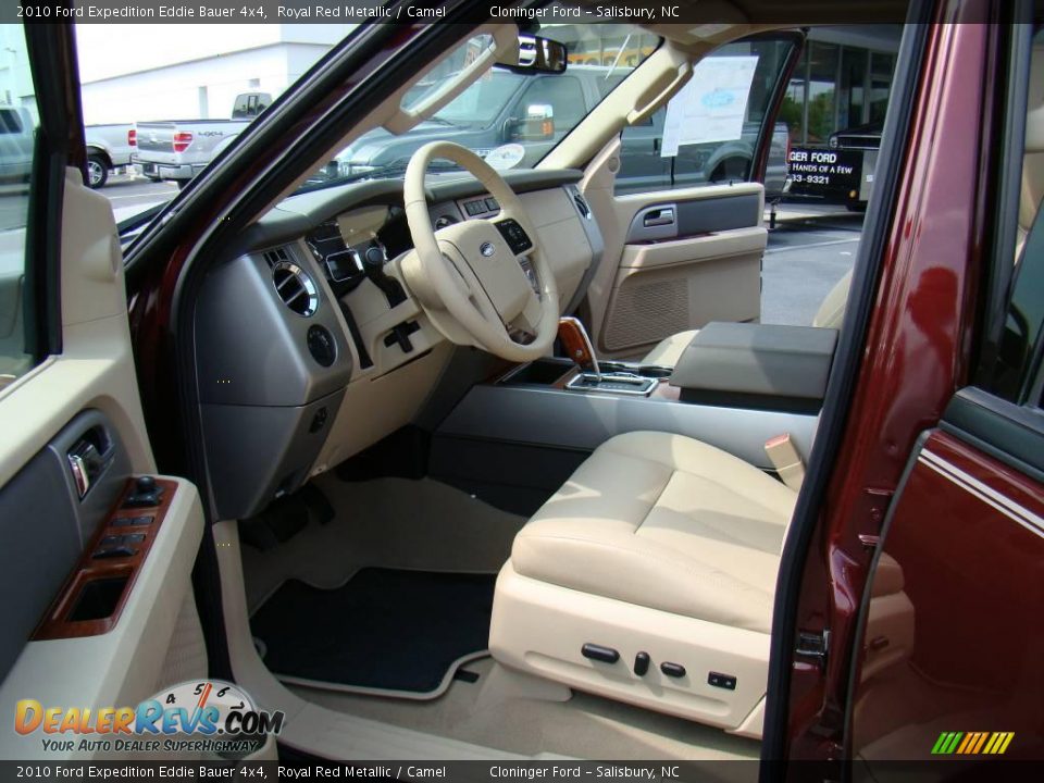 2010 Ford Expedition Eddie Bauer 4x4 Royal Red Metallic / Camel Photo #8