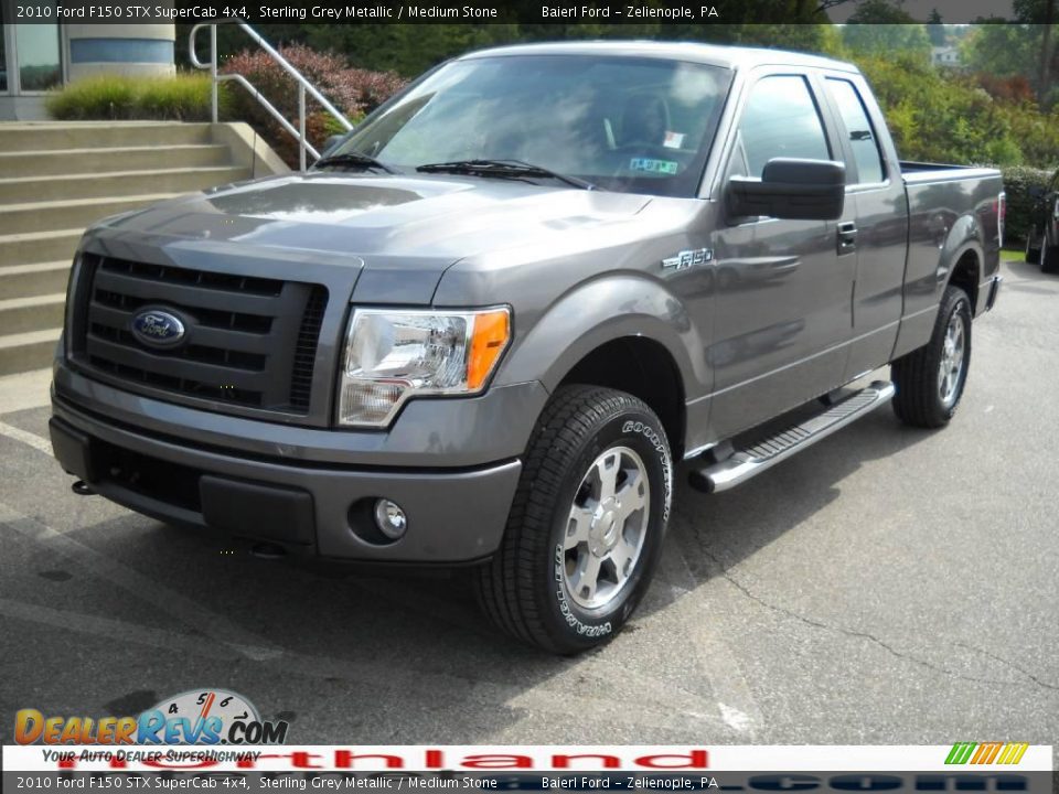 2010 Ford F150 STX SuperCab 4x4 Sterling Grey Metallic / Medium Stone Photo #2