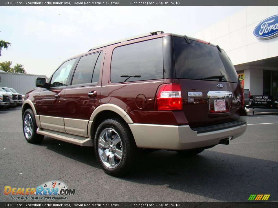 2010 Ford Expedition Eddie Bauer 4x4 Royal Red Metallic / Camel Photo #36